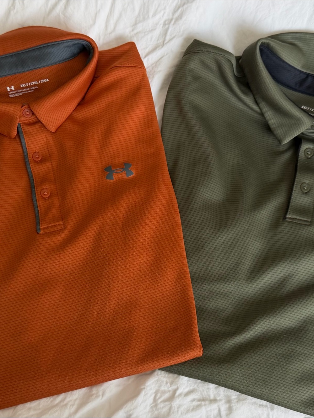 Under Armour Men’s Polo Set - Orange & Olive Green